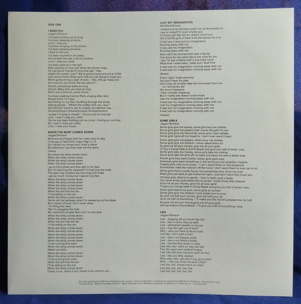 Rolling Stones - Some Girls NM NM