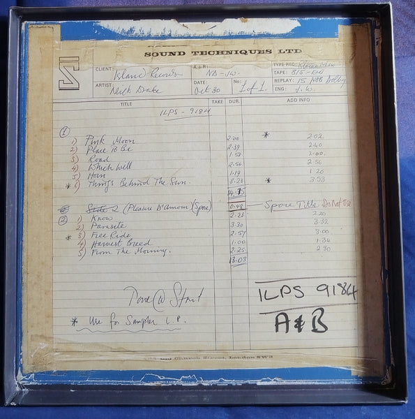 Nick Drake - Pink Moon VG+* NM Box Set